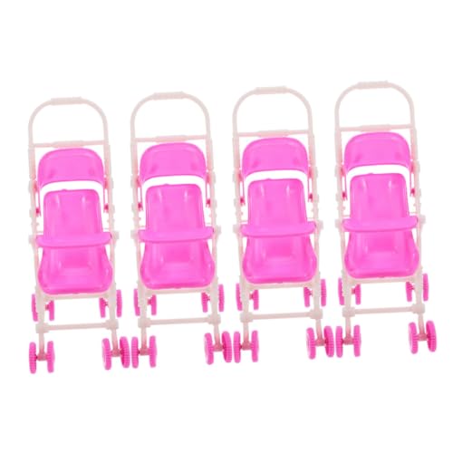 GARVALON 4 Stück Babypuppen-Kinderwagen Rosa Mein Erster Babypuppen-Kinderwagen Für Kleinkinder Kinder Kleinkinder Rollenspiel-Spielzeug-Kinderwagen Mit Faltbarem Rahmen Und Baldachin GARVALON 4 Stück Babypuppen-Kinderwagen Rosa Mein Erster Babypuppen-Kinderwagen Für Kleinkinder Kinder Kleinkinder Rollenspiel-Spielzeug-Kinderwagen Mit Faltbarem Rahmen Und Baldachin von GARVALON