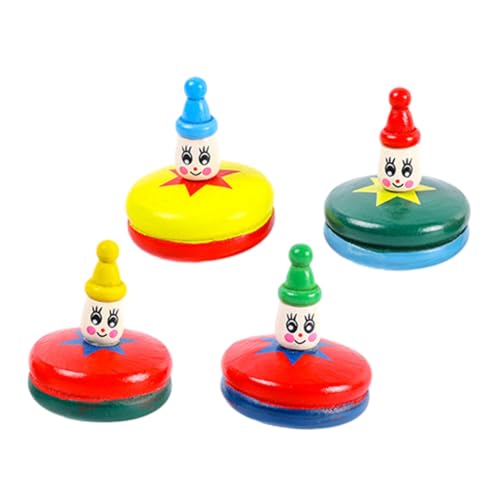 GARVALON 4 Stück Kleiner Holzkreisel, Interaktiver Kreisel, Holzkreisel, Zappelspielzeug, Kreiselspielzeug, Gyroskop Spielzeug, Dekompressions Kreiselspielzeug, Rotierendes GARVALON 4 Stück Kleiner Holzkreisel, Interaktiver Kreisel, Holzkreisel, Zappelspielzeug, Kreiselspielzeug, Gyroskop Spielzeug, Dekompressions Kreiselspielzeug, Rotierendes von GARVALON