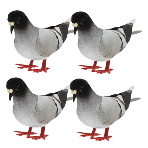 GARVALON 4 Stück Künstliche Tauben Deko Teiliges Lebensechte Vogelfiguren für Garten Hochzeiten und Fotografie Detailreiche Modellierung für Vielseitige Dekorationen und Events GARVALON 4 Stück Künstliche Tauben Deko Teiliges Lebensechte Vogelfiguren für Garten Hochzeiten und Fotografie Detailreiche Modellierung für Vielseitige Dekorationen und Events von GARVALON