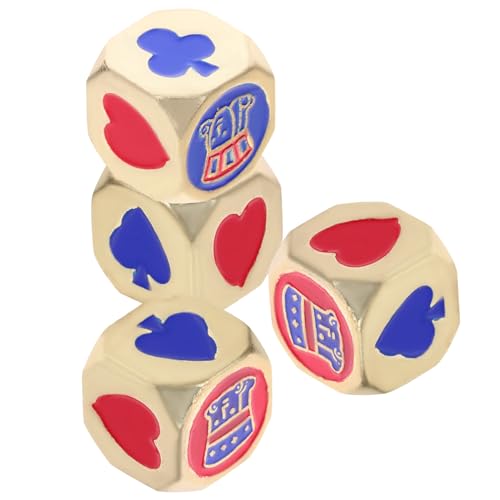 GARVALON 4 Stück Metall Pokerwürfel, Große Würfel, Metallwürfel, Dekorative Würfel, Pokerwürfel, Würfelspiel, Requisitenwürfel, Spielzeug, Tischspielwürfel, Spiel Requisitenwürfel, GARVALON 4 Stück Metall Pokerwürfel, Große Würfel, Metallwürfel, Dekorative Würfel, Pokerwürfel, Würfelspiel, Requisitenwürfel, Spielzeug, Tischspielwürfel, Spiel Requisitenwürfel, von GARVALON