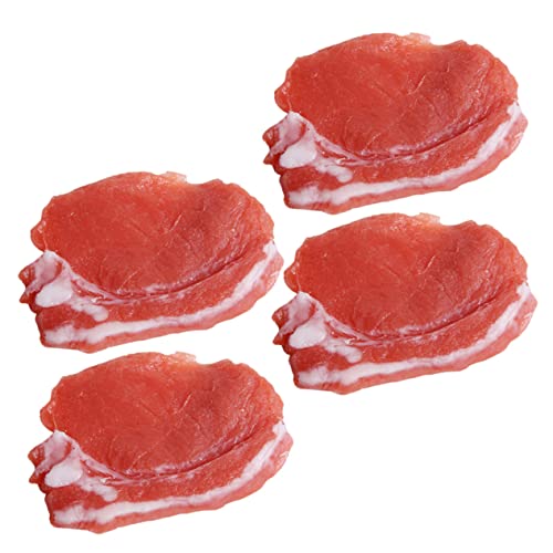 GARVALON 4 Stück Schweinefleischimitat, Kunstharz, Lebensmittel Ornament, Schrank Display, Kunsthandwerk, Kunstharz, Schweinefleischmodell, Simulation, Schweinefleisch, Künstliches GARVALON 4 Stück Schweinefleischimitat, Kunstharz, Lebensmittel Ornament, Schrank Display, Kunsthandwerk, Kunstharz, Schweinefleischmodell, Simulation, Schweinefleisch, Künstliches von GARVALON