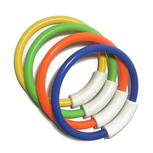 GARVALON 4 Stück Teiliges Bunte Tauchringe für Robustes Unterwasser Tauchspielzeug Farbenfrohe Schwimmringe für Pooltraining Fördert Tauchen und Schwimmspaß im Sommer GARVALON 4 Stück Teiliges Bunte Tauchringe für Robustes Unterwasser Tauchspielzeug Farbenfrohe Schwimmringe für Pooltraining Fördert Tauchen und Schwimmspaß im Sommer von GARVALON