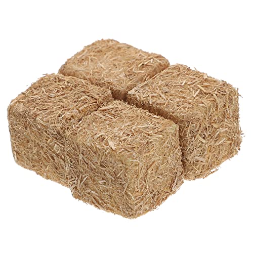 GARVALON 4Stücke Mini Heuhaufen Dekoration aus Realistische DIY Garten Heuballen für Außenbereich und Puppenhäuser für Ländliche Szenen und Hochzeitsdekoration GARVALON 4Stücke Mini Heuhaufen Dekoration aus Realistische DIY Garten Heuballen für Außenbereich und Puppenhäuser für Ländliche Szenen und Hochzeitsdekoration von GARVALON