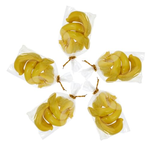 GARVALON 5 Puppenhaus Bananen, Mini Obst, Mini Ornament, Miniatur Banane, Winzige Früchte, Mini Künstliche Bananen, Puppenhaus Obst Modelle, Landschafts Obst Ornament, Mini Szene GARVALON 5 Puppenhaus Bananen, Mini Obst, Mini Ornament, Miniatur Banane, Winzige Früchte, Mini Künstliche Bananen, Puppenhaus Obst Modelle, Landschafts Obst Ornament, Mini Szene von GARVALON