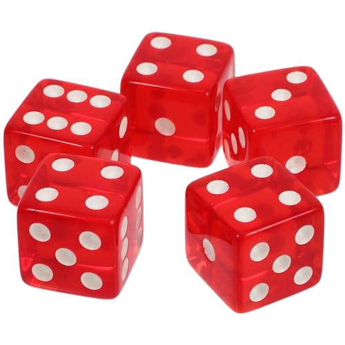 GARVALON 5 Stück Großes Würfelsieb, Spielwürfel Requisiten, Würfel Für Glücksspiele, Würfel Für Spiele, Große Zahlenwürfel, Zahlenwürfel, Acryl Spielrequisiten, Würfellayouts, Würfelspiel, GARVALON 5 Stück Großes Würfelsieb, Spielwürfel Requisiten, Würfel Für Glücksspiele, Würfel Für Spiele, Große Zahlenwürfel, Zahlenwürfel, Acryl Spielrequisiten, Würfellayouts, Würfelspiel, von GARVALON