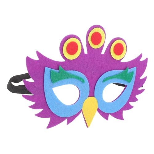 GARVALON 5 Stück Pfauenmaske Für Kinder, Cartoon Maske, Pfauenmasken Für Kinderparty, Cosplay, Tiermaske, Pfauen Cosplay Maske, Cosplay Tiermasken, Tiermasken, Tierthemenmasken, Lustige von GARVALON