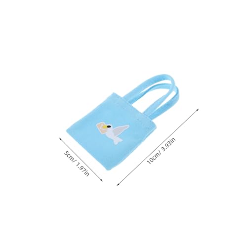 GARVALON 5 Stück Teiliges Mini Canvas Handtaschen Bunt Robuste Kleine Stofftaschen für Puppen Vielseitige Dollhouse Accessoires für Modische Puppenkostüm Ergänzungen von GARVALON