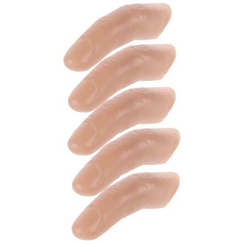 GARVALON 5 Stück Teiliges Set Realistische Fake Fingerspitzen mit Hoher Simulation für Tricks Requisiten Bühnenauftritte Cosplay Party Kreative Prothese Fingersimulation GARVALON 5 Stück Teiliges Set Realistische Fake Fingerspitzen mit Hoher Simulation für Tricks Requisiten Bühnenauftritte Cosplay Party Kreative Prothese Fingersimulation von GARVALON