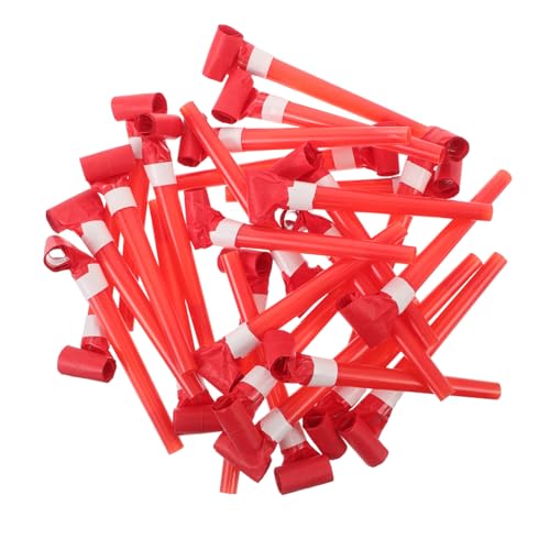 GARVALON 50 Stück Blowouts Krachmacher: Lustige Geburtstags-blashörner, Pfeifen, Krachmacher Für Hochzeitsfeiern, Lustige Und Lehrreiche Musikinstrumente Für Kinder, Rot GARVALON 50 Stück Blowouts Krachmacher: Lustige Geburtstags-blashörner, Pfeifen, Krachmacher Für Hochzeitsfeiern, Lustige Und Lehrreiche Musikinstrumente Für Kinder, Rot von GARVALON