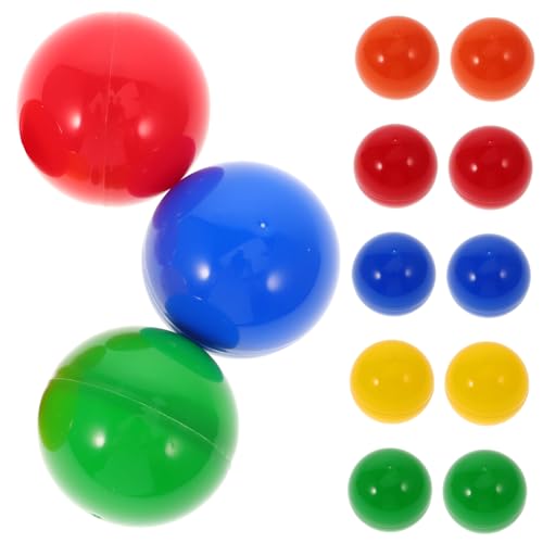 GARVALON 50 Stück Hohlkugeln für und Unterhaltung Plastikbälle für Festlichkeiten Tombola und Partyspiele Bunte Befüllbare Kugeln GARVALON 50 Stück Hohlkugeln für und Unterhaltung Plastikbälle für Festlichkeiten Tombola und Partyspiele Bunte Befüllbare Kugeln von GARVALON