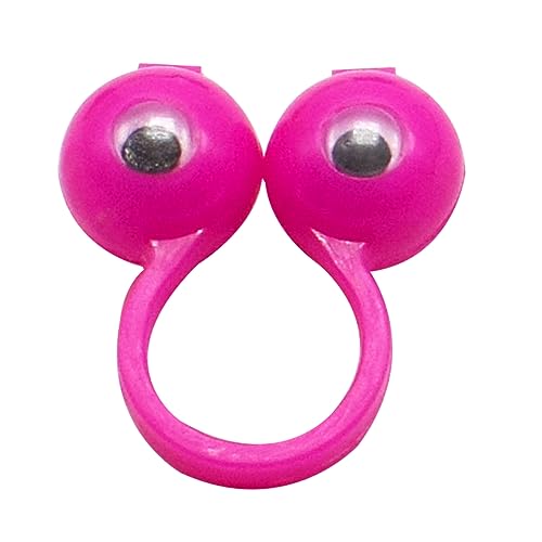 GARVALON 50Stücke Große Augen Fingerpuppen Ringe Lustiges Finger für Kinderpartys Geeignet für Puppenspiele Rollenspiele und Kreative Aktivitäten Farbe Zufällig von GARVALON