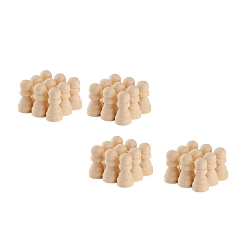 GARVALON 50Stücke Unbemalte Holzschachfiguren Unvollendete Schachfiguren für Kreative DIY Projekte für Bastelarbeiten Fantasie und Praktischen GARVALON 50Stücke Unbemalte Holzschachfiguren Unvollendete Schachfiguren für Kreative DIY Projekte für Bastelarbeiten Fantasie und Praktischen von GARVALON