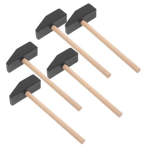 GARVALON 5Stücke Teiliges Mini Holzhammer für Sicheres und Kreatives für Kleinkinder Fantasie und Geschicklichkeit Beim GARVALON 5Stücke Teiliges Mini Holzhammer für Sicheres und Kreatives für Kleinkinder Fantasie und Geschicklichkeit Beim von GARVALON