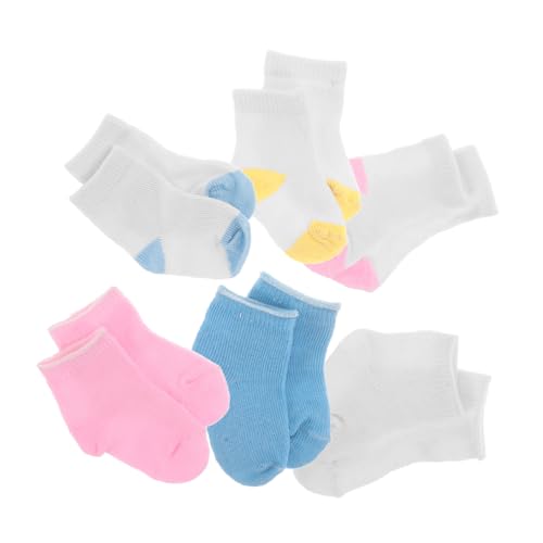 GARVALON 6 Paare Puppensocken Kurzsocken Puppenzubehör für Puppen Atmungsaktive Strapazierfähige Doll Socks für Kreatives Ankleiden und Vielseitiges von GARVALON