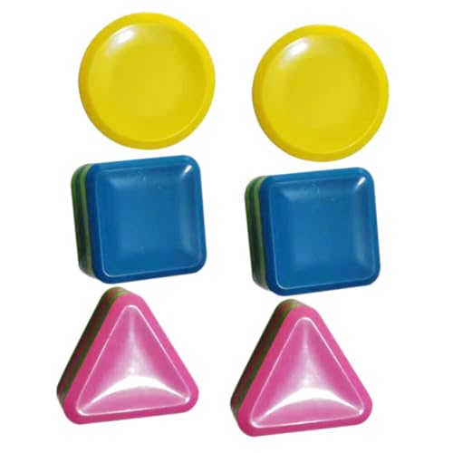 GARVALON 6 Stck Geometrische Rhythmus Shaker für Dreieckige Runde und Quadratische Percussion Instrumente für Kindergarten und Musikspiele GARVALON 6 Stck Geometrische Rhythmus Shaker für Dreieckige Runde und Quadratische Percussion Instrumente für Kindergarten und Musikspiele von GARVALON