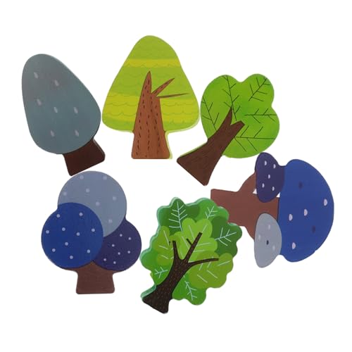 GARVALON 6 Stück Mini Holzbaum Set Teiliges Set für Spielzeugzüge Dekorative Bäume für Eisenbahnlandschaften Kinderfreundliches Holzspielzeug Kreativität und Koordination GARVALON 6 Stück Mini Holzbaum Set Teiliges Set für Spielzeugzüge Dekorative Bäume für Eisenbahnlandschaften Kinderfreundliches Holzspielzeug Kreativität und Koordination von GARVALON