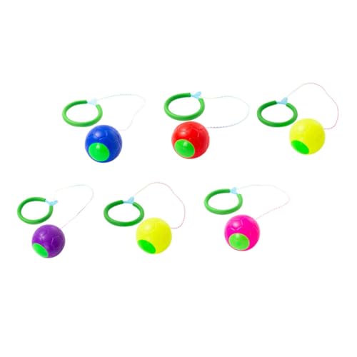 GARVALON 6 Stück Teiliges Sprungbälle für Farbenfrohe Ankle Toys Trainieren Garten und Partyspielzeug für Junge Mädchen Zufällige Farbe von GARVALON