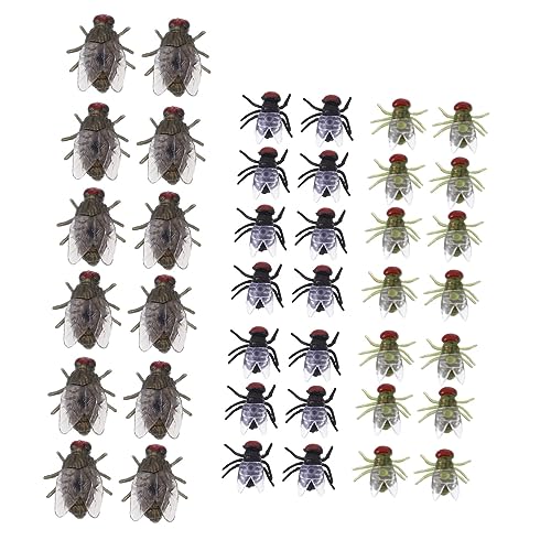 GARVALON 60Stücke Teiliges Insektenmodelle Gruselige Spielzeuge für Halloween Dekoration und Streiche für Partys und Familienfeiern Leicht und Kompakt von GARVALON