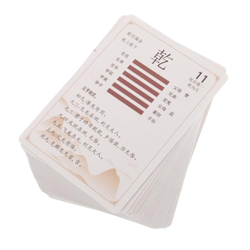 GARVALON 64 Stück I Ching Karten mit Anleitung Chinesisches Münzdesign für Spirituelle Führung und Meditation Komplettes Hexagramm für Anfänger und Fortgeschrittene GARVALON 64 Stück I Ching Karten mit Anleitung Chinesisches Münzdesign für Spirituelle Führung und Meditation Komplettes Hexagramm für Anfänger und Fortgeschrittene von GARVALON