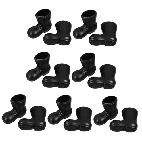GARVALON 7 Paare Dekorative Mini Schuhe Weihnachtsmann Stiefel für Puppenhaus Dekoration Hochwertige Miniatur Ankle Boots aus Weihnachtsornamente und GARVALON 7 Paare Dekorative Mini Schuhe Weihnachtsmann Stiefel für Puppenhaus Dekoration Hochwertige Miniatur Ankle Boots aus Weihnachtsornamente und von GARVALON
