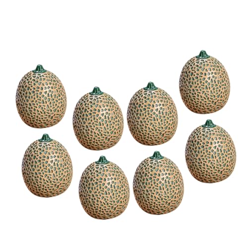 GARVALON 8 Stück Künstliche Früchte, Künstliches Cantaloupe Modell, Imitation Cantaloupe, Simulationsfruchtmodell, Simulierte Cantaloupe Verzierung, Heimsimulationsdekoration, Simulierte GARVALON 8 Stück Künstliche Früchte, Künstliches Cantaloupe Modell, Imitation Cantaloupe, Simulationsfruchtmodell, Simulierte Cantaloupe Verzierung, Heimsimulationsdekoration, Simulierte von GARVALON