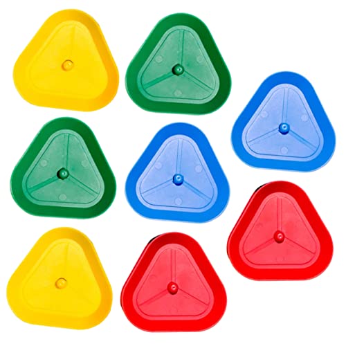 GARVALON 8 Stück Lazy Card Clipper Spielkartenhalter Hände Kartenhalter Stehender Pokerhalter Rack Kunststoff Pokerhalter Pokerkartenhalter Dreieck Pokerhalter Hände Kartenhalter von GARVALON