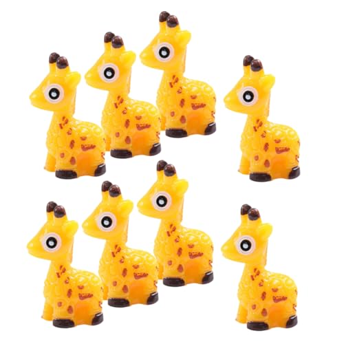 GARVALON 8 Stück Mikro Landschaftspflanzen Ornamente, Mini Hirsch Ornament, Mini Figuren, Hirsch Ornamente, Mikro Landschafts Hirsch Dekoration, Blumentöpfe, Ornamente, Miniatur von GARVALON