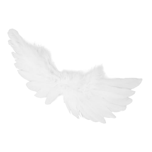 GARVALON Bjd Puppen Engel Flügel Zubehör für Weihnachten Cosplay und Halloween Dekoration Leichte Handgefertigte Federflügel für Bjd Puppen Einfach zu Befestigen Detailreiche Verarbeitung von GARVALON