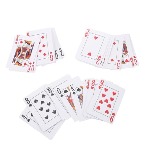 GARVALON Braille Spielkarten für Sehbehinderte Große Spielkarten mit Braille Markierungen für Erwachsene und Kinder Barrierefreie Kartenspiele für Familien und von GARVALON