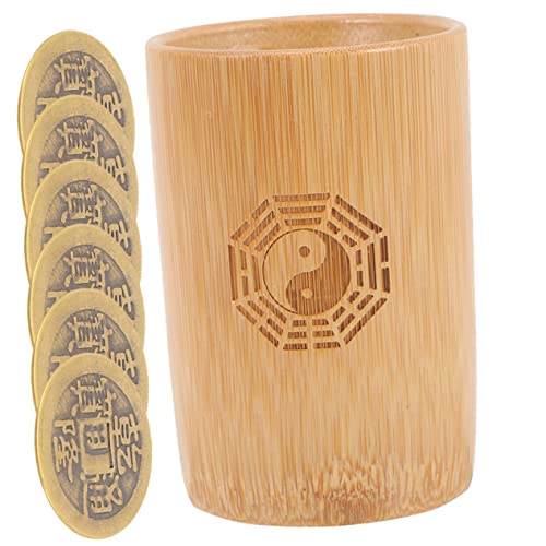 GARVALON Chinesisches Divinationsspiel Bambus Würfel Feng Shui Kupfermünzen Teiliges Glücksbringer für Traditionelle Wahrsagung und Familienunterhaltung GARVALON Chinesisches Divinationsspiel Bambus Würfel Feng Shui Kupfermünzen Teiliges Glücksbringer für Traditionelle Wahrsagung und Familienunterhaltung von GARVALON