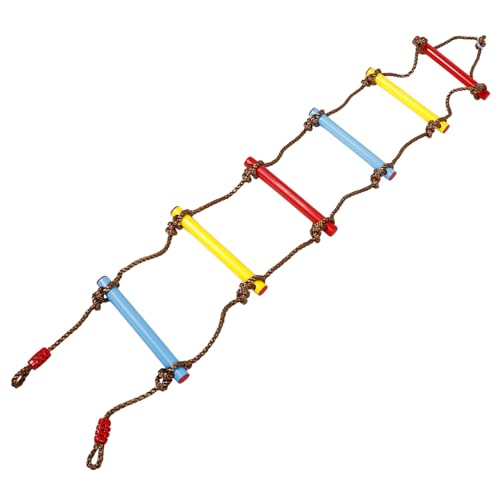 GARVALON Climbing Ladder für Verstellbare Seilleiter aus Pe für Indoor und Outdoor Fördert Gleichgewicht und Koordination Sicher und Robust für Stundenlangen Spielspaß von GARVALON