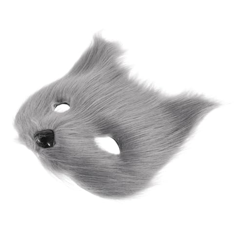 GARVALON Maske Halbgesichtsmaske Maskenballmaske Tiergesichtsmaske Cosplay-partysimulation Realistische Maske für Erwachsene von GARVALON