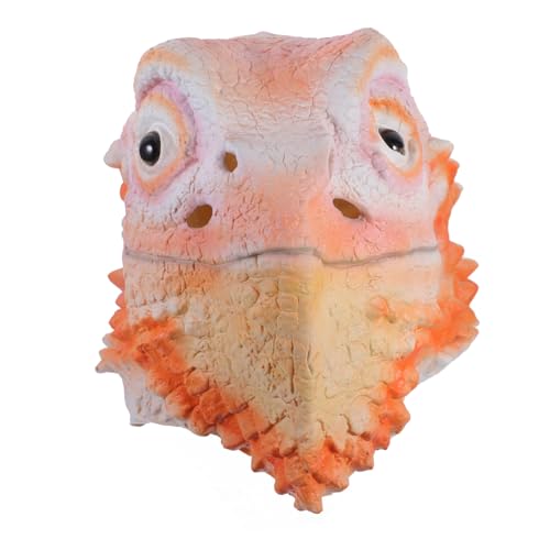 GARVALON Novelty Lizard Mask Für Halloween Kostüme Witzige Tiermaske Für Karneval Und Partys Süßes Cosplay-accessoire Für Erwachsene von GARVALON