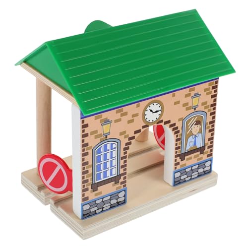 GARVALON Eisenbahnschienenzubehör, Dekorativer Bahnhof, Spielzeugbahnhof, Spielzeugzug, Bahnhof Für Kinder, Spielbahnhof, Modellbahnhof, Modell, Kinderspielzeug GARVALON Eisenbahnschienenzubehör, Dekorativer Bahnhof, Spielzeugbahnhof, Spielzeugzug, Bahnhof Für Kinder, Spielbahnhof, Modellbahnhof, Modell, Kinderspielzeug von GARVALON