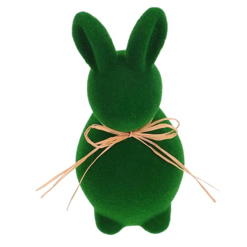 GARVALON Entzückende Osterhasen Figur Für Die Gartendekoration Beflocktes Kaninchen Ornament Für Die Osterfeier Niedliche Dekoration Für Den Frühlingsurlaub GARVALON Entzückende Osterhasen Figur Für Die Gartendekoration Beflocktes Kaninchen Ornament Für Die Osterfeier Niedliche Dekoration Für Den Frühlingsurlaub von GARVALON