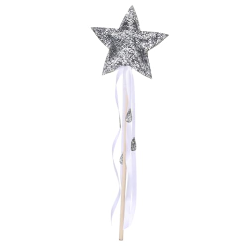 GARVALON Ribbon Fairy Star Fairy Stick Bühne Prop Party Favors Mädchen Geburtstag Kostüme von GARVALON