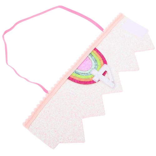 GARVALON Geburtstagskrone Haarband aus Leichtem Bunte Regenbogen Krone für Kindergeburtstag für Kleinkinder als Party Foto Requisite und GARVALON Geburtstagskrone Haarband aus Leichtem Bunte Regenbogen Krone für Kindergeburtstag für Kleinkinder als Party Foto Requisite und von GARVALON