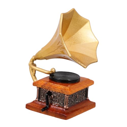 GARVALON Grammophon Modell Puppenhaus Phonograph Mini Harz Grammophon Mini Grammophon Ornament Miniatur Vintage Grammophon Puppenhaus Elektrogerät Winziges Grammophon GARVALON Grammophon Modell Puppenhaus Phonograph Mini Harz Grammophon Mini Grammophon Ornament Miniatur Vintage Grammophon Puppenhaus Elektrogerät Winziges Grammophon von GARVALON