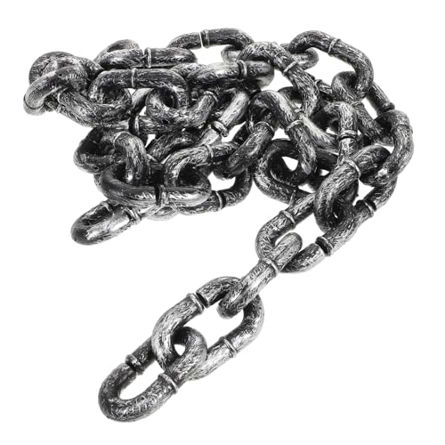 GARVALON Halloween-kunststoffkette: Gefälschte Ketten, Requisiten, Kunststoffglieder, Gruseliges Partykostüm-zubehör, Spukhaus-Dekoration Für Karneval, 151,5 cm von GARVALON