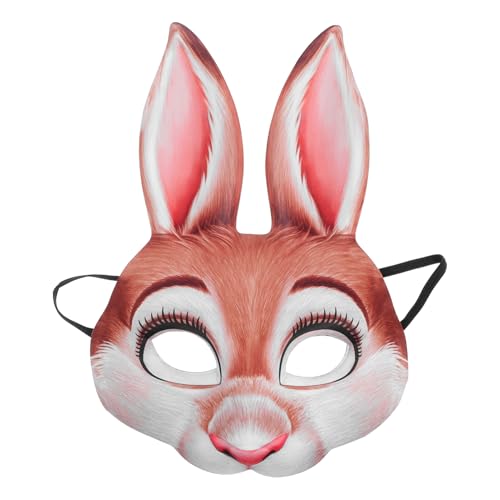 GARVALON Gruselige Hasenmaske Karneval Halbmaske für Halloween Party Maskerade Dekoration GARVALON Gruselige Hasenmaske Karneval Halbmaske für Halloween Party Maskerade Dekoration von GARVALON
