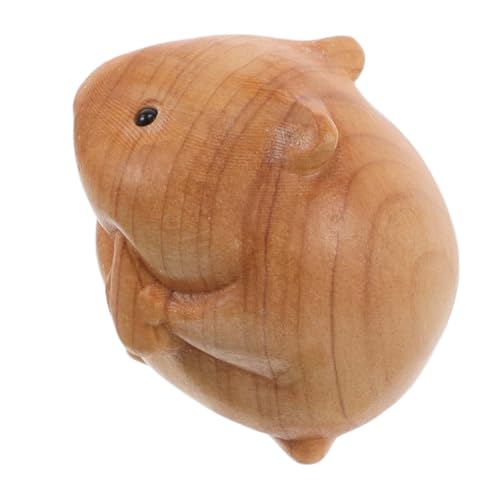 GARVALON Exquisite Holzschnitzerei Hamster Figur Tier Für Desktop Home Akzente GARVALON Exquisite Holzschnitzerei Hamster Figur Tier Für Desktop Home Akzente von GARVALON