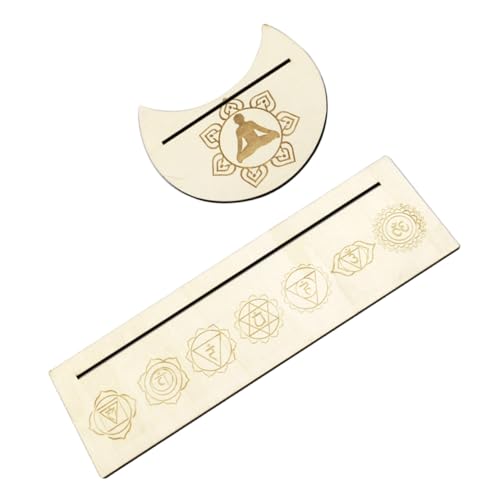 GARVALON Handgefertigter Holz Tarotkartenhalter Mondform Kompakt Platzsparend Mystische Dekoration Für Zuhause Bar Schlafzimmer Divination Tool Displayständer GARVALON Handgefertigter Holz Tarotkartenhalter Mondform Kompakt Platzsparend Mystische Dekoration Für Zuhause Bar Schlafzimmer Divination Tool Displayständer von GARVALON