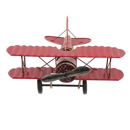 GARVALON Vintage-flugzeugmodell Aus Metall Für Schreibtisch-Dekoration Kleines Flugzeugornament Retro-heimdekor Mit Vintage-Stil GARVALON Vintage-flugzeugmodell Aus Metall Für Schreibtisch-Dekoration Kleines Flugzeugornament Retro-heimdekor Mit Vintage-Stil von GARVALON