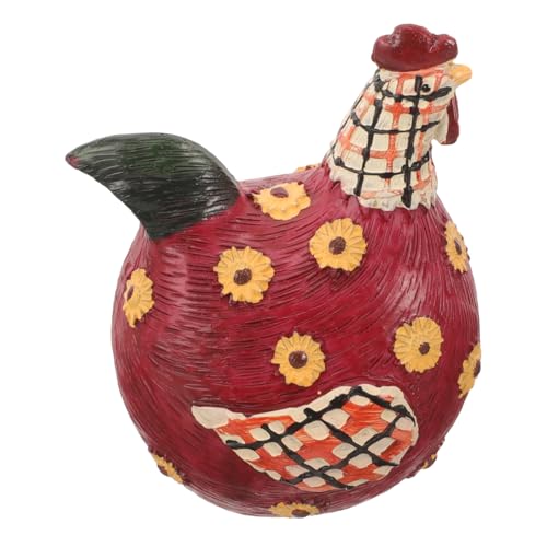 GARVALON Hühnerornament Aus Kunstharz Tierfigur Deko Für Garten Hause Bunte Hühner Statue Frühlingsdeko Figuren Elegante Garten Dekoration GARVALON Hühnerornament Aus Kunstharz Tierfigur Deko Für Garten Hause Bunte Hühner Statue Frühlingsdeko Figuren Elegante Garten Dekoration von GARVALON