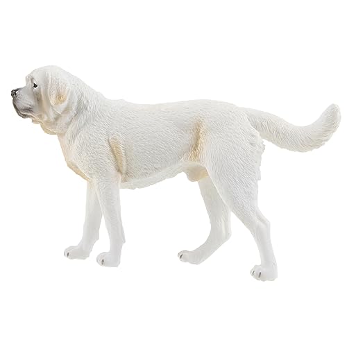 GARVALON Hundespielzeug Spielzeug Für Kleine Hunde 仿真圣伯纳犬 Hund Figurine Hunde Modell Desktop Deko Stehende Hund Figur Hundemodell Haustier Dekoration von GARVALON