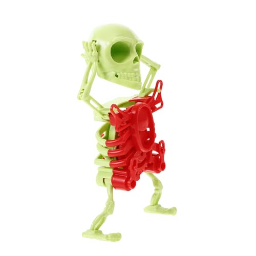 GARVALON Indoor-Spielzeug Wandelndes Skelett Halloween-schädelspielzeug Plüschtiere Skelettfigur Skelett Aufziehen Halloween-Spielzeug Zum Aufziehen Halloween-skelettspielzeug Plastik GARVALON Indoor-Spielzeug Wandelndes Skelett Halloween-schädelspielzeug Plüschtiere Skelettfigur Skelett Aufziehen Halloween-Spielzeug Zum Aufziehen Halloween-skelettspielzeug Plastik von GARVALON