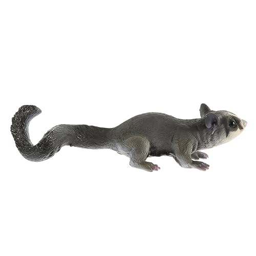 GARVALON Kunststoff Petaurus Breviceps Figurine Dekoratives Tiermodell für Zuhause Landschaftsornament für Lernspielzeug Kognitiven Fähigkeiten Hochwertige Verarbeitung für Langanhaltenden von GARVALON