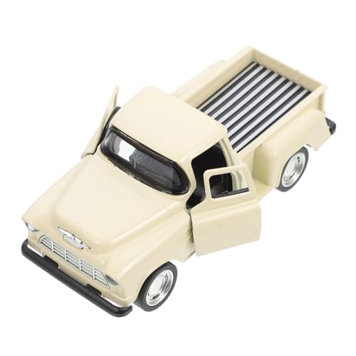 GARVALON LKW Modell für Retro Pickup Dekoration und Lernspielzeug aus Hochwertigem Material Sicher und Gesund für Geschenkidee für Kleine Autofans von GARVALON