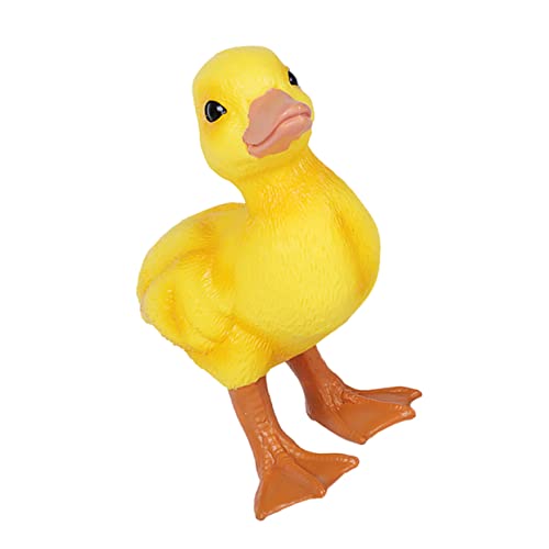 GARVALON Lebensechtes Gelbes Entenmodell Dekoratives Tiermodell Aus Für Ideales Desktop Dekorationsspielzeug Perfekt Als Für Kleine Tierliebhaber von GARVALON