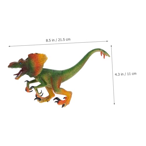 GARVALON Lifelik Plastische Dinosaurier Figur Grün Dekorative Dinosaurier Statue für Geburtstag Party Tischdeko und Lernspielzeug Sandkasten von GARVALON